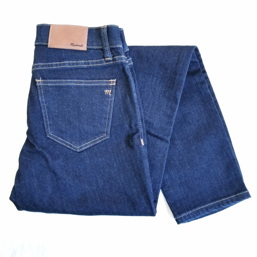 Madewell Skinny Skinny Dark Quincy Wash Blue Jeans